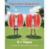 VEVOR Inflatable Bumper Balls 2-Pack, 3FT/0.9M Body Sumo Zorb Ball, Durable Thick PVC Human Hamster Bubble Knocker for Outdoor Sports Team Gaming Play, Bopper Toy for Playground Yard Park, Red Stripes