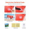 VEVOR Inflatable Bumper Balls 2-Pack, 3FT/0.9M Body Sumo Zorb Ball, Durable Thick PVC Human Hamster Bubble Knocker for Outdoor Sports Team Gaming Play, Bopper Toy for Playground Yard Park, Red Stripes