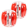 VEVOR Inflatable Bumper Balls 2-Pack, 3FT/0.9M Body Sumo Zorb Ball, Durable Thick PVC Human Hamster Bubble Knocker for Outdoor Sports Team Gaming Play, Bopper Toy for Playground Yard Park, Red Stripes
