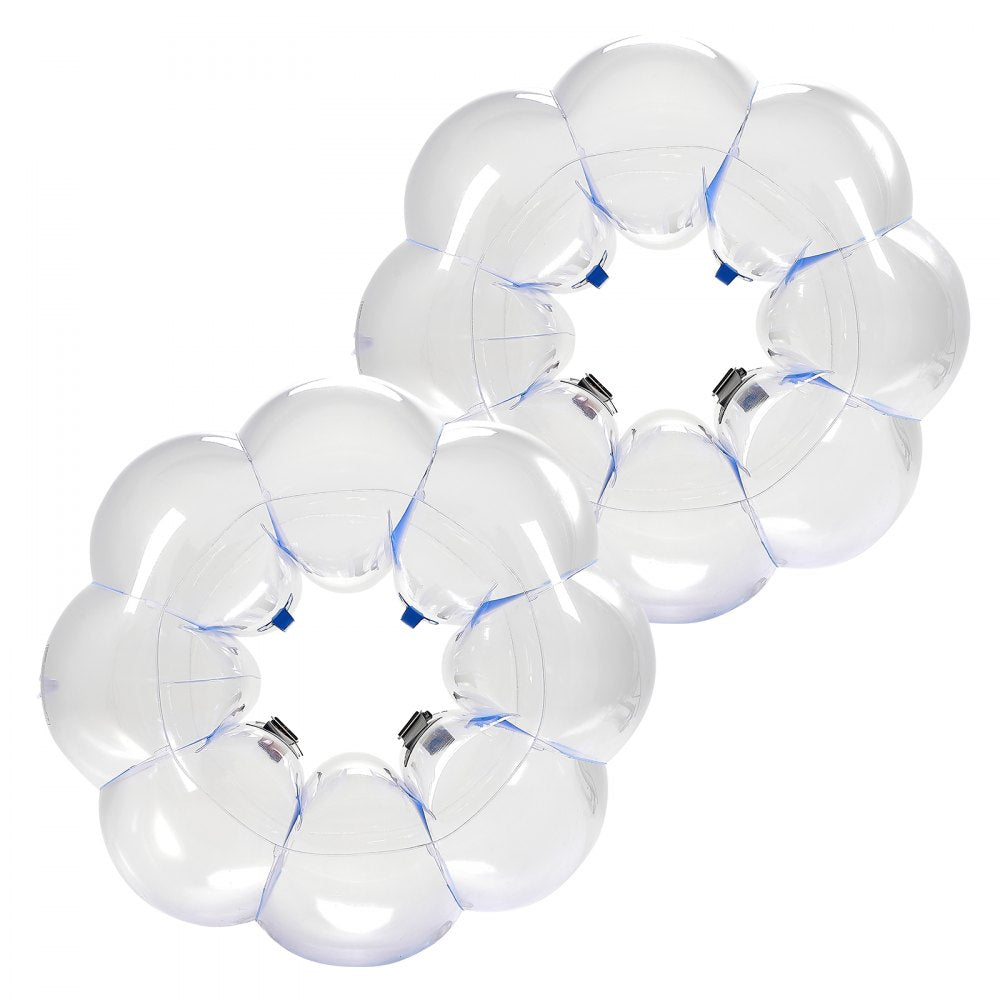 VEVOR Inflatable Bumper Balls 2-Pack, 3FT/0.9M Body Sumo Ball, Durable Thick PVC Human Hamster Bubble Knocker for Outdoor Team Gaming Play, Bopper Toy for Playground Yard Park, Blue Stripes