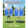 VEVOR Inflatable Bumper Balls 1-Pack, 4FT/1.2M Body Sumo Zorb Ball, Durable Thick PVC Human Hamster Bubble Knocker for Outdoor Sports Team Gaming Play, Bopper Toy for Garden Yard Park, Blue Stripes