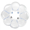 VEVOR Inflatable Bumper Balls 1-Pack, 4FT/1.2M Body Sumo Zorb Ball, Durable Thick PVC Human Hamster Bubble Knocker for Outdoor Sports Team Gaming Play, Bopper Toy for Garden Yard Park, Blue Stripes
