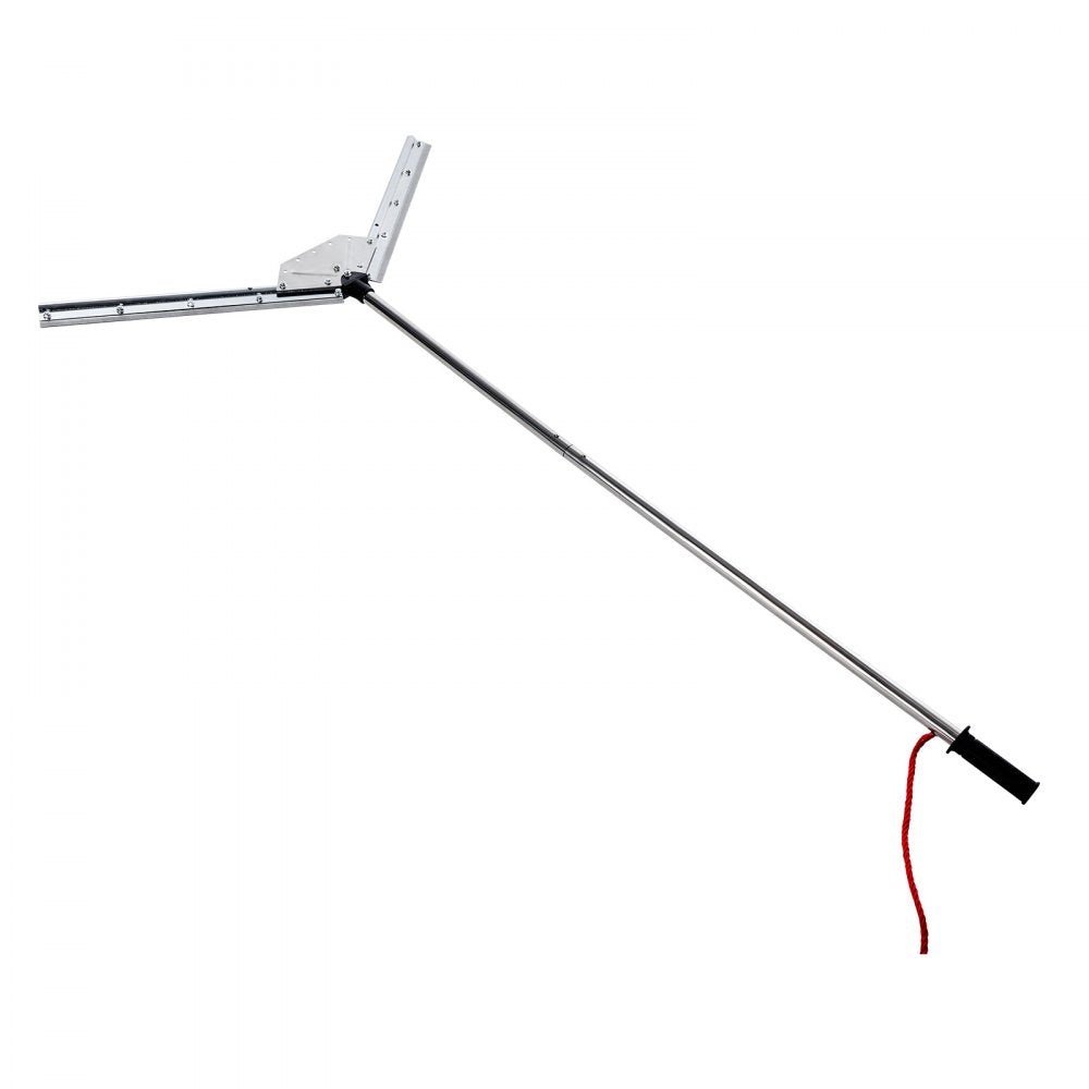 VEVOR Lake Weed Cutter, Pond Aquatic Plant Cutting Tool with 37 in Max. Cut Width, Sharp and Heavy-Duty Steel Blades, Pond Rake with 30 ft Throw Rope, for Cattail, Phragmites, Lilly Pads & Chara
