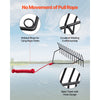 VEVOR 24 in Aquatic Weed Rake, 8.7 in Double Sided Lake Weed Rake, Pond Weeds Cutter with 30ft Rope, Tie Hole, No Assembly Required, Lightweight Muck Lilypad Clearing Tool for Pond, Lake, Rivulet