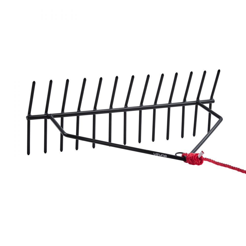 VEVOR 24 in Aquatic Weed Rake, 8.7 in Double Sided Lake Weed Rake, Pond Weeds Cutter with 30ft Rope, Tie Hole, No Assembly Required, Lightweight Muck Lilypad Clearing Tool for Pond, Lake, Rivulet