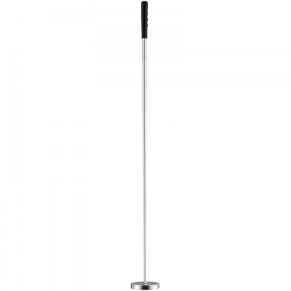 VEVOR Telescoping Magnetic Sweeper Pickup Tool, 3.5inch Handheld Screws Parts Finder with 35LB Pull Capacity, Retractable Handle 8.3 to 33 inches with Strong Magnet, Pick up Nails Screws Metal Parts