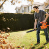 VEVOR Electric Leaf Blower, 12 Amp, 250 MPH, 400 CFM, 3 in 1 Handheld Blower Vacuum & Mulcher for Lawn Care, 2-Speed Lightweight Portable with Bag and Wheeled Base for Yard Patio Outdoor, Corded