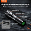 VEVOR 2 Pack Flashlights Torch, 2000 High Lumens 5 Modes Adjustable Focus Flashlight, IP44 LED Waterproof Handheld Flashlight for Camping Cycling Hiking Fishing Emergency