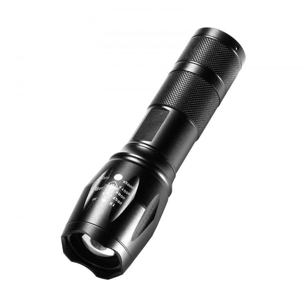 VEVOR 2 Pack Flashlights Torch, 2000 High Lumens 5 Modes Adjustable Focus Flashlight, IP44 LED Waterproof Handheld Flashlight for Camping Cycling Hiking Fishing Emergency