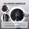 VEVOR Drywall Sander, 800W Electric Sander with 12 Sanding Discs, Variable Speed 1200-2300 RPM Wall Sander with Automatic Vacuum Dust Collection System, Double LED Lights, Dust Bag, Detachable Edge