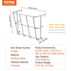 VEVOR Livestock Hay Feeder, 18.5 Gallons Large Capacity, Heavy-Duty Steel Goat Hay Rack, 24.4" Long Wall Mounted Horse Hay Holder, Multiple Sided Feeding Rack for Sheep Farm Livestock Indoor Outdoor