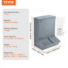 VEVOR Hog Feeder, 3.7 Bushel Capacity, Double Door Pig Feeder, Heavy Duty Steel Piglets Feeder, Multipurpose Trough Creep Feeder, Outdoor Livestock Feeder Farm Accessory for Feeding up to 8 Hogs