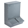 VEVOR Hog Feeder, 3.7 Bushel Capacity, Double Door Pig Feeder, Heavy Duty Steel Piglets Feeder, Multipurpose Trough Creep Feeder, Outdoor Livestock Feeder Farm Accessory for Feeding up to 8 Hogs