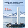 VEVOR Reverse Osmosis System GAC Activated Carbon Replacement Filter for RO, Easy Replacement for 12 Months, Reduces Discoloration and Odor, Fits RO System SS-201/SS-202/SS-203/SS-204/SS-205/SS-206
