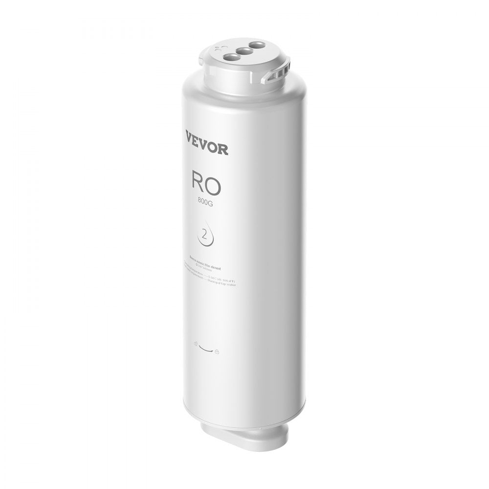 VEVOR Reverse Osmosis System, 800 GPD 11-stage Reverse Osmosis Water Filter Replacement, RO Filter Cartridge for 24 Months, Reduces Lead & Chlorine, Compatible with SS-005 Under Sink Water Filter
