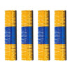 VEVOR Livestock Scratching Brush, 4PCS Goat Scratcher Brush Post with 16 Screws, 16.9"x3.9" Cow Scratcher for Back Itch Relief, Massage Grooming Scratch Tool for Horse Cattle Sheep Pig, Yellow & Blue