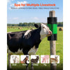 VEVOR Livestock Scratching Brush, 1PC Goat Scratcher Brush Post with 4 Screws, 16.9" x 7.5" Cow Scratcher for Back Itch Relief, Massage Grooming Scratch Tool for Horse Cattle Sheep Pig, Green & Black