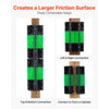 VEVOR Livestock Scratching Brush, 1PC Goat Scratcher Brush Post with 4 Screws, 16.9" x 7.5" Cow Scratcher for Back Itch Relief, Massage Grooming Scratch Tool for Horse Cattle Sheep Pig, Green & Black