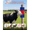 VEVOR Livestock Scratching Brush, 2PCS Goat Scratcher Brush Post with 8 Screws, 16.9" x 7.5" Cow Scratcher for Back Itch Relief, Massage Grooming Scratch Tool for Horse Cattle Sheep Pig, Blue & Red