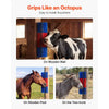 VEVOR Livestock Scratching Brush, 3PCS Goat Scratcher Brush Post with 12 Screws, 16.9" x 7.5" Cow Scratcher for Back Itch Relief, Massage Grooming Scratch Tool for Horse Cattle Sheep Pig, Blue & Red