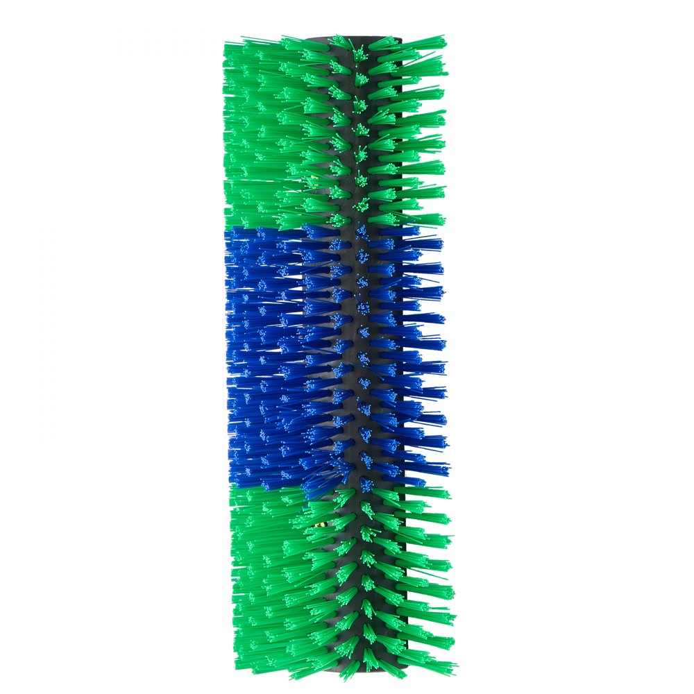 VEVOR Livestock Scratching Brush, 1PC Goat Scratcher Brush Post with 4 Screws, 16.9" x 7.5" Cow Scratcher for Back Itch Relief, Massage Grooming Scratch Tool for Horse Cattle Sheep Pig, Green & Blue