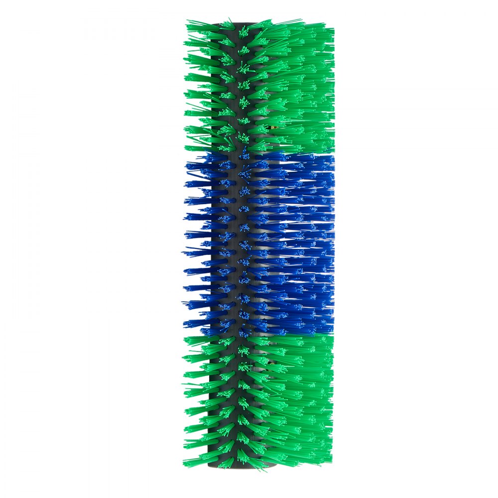 VEVOR Livestock Scratching Brush, 1PC Goat Scratcher Brush Post with 4 Screws, 16.9" x 7.5" Cow Scratcher for Back Itch Relief, Massage Grooming Scratch Tool for Horse Cattle Sheep Pig, Green & Blue