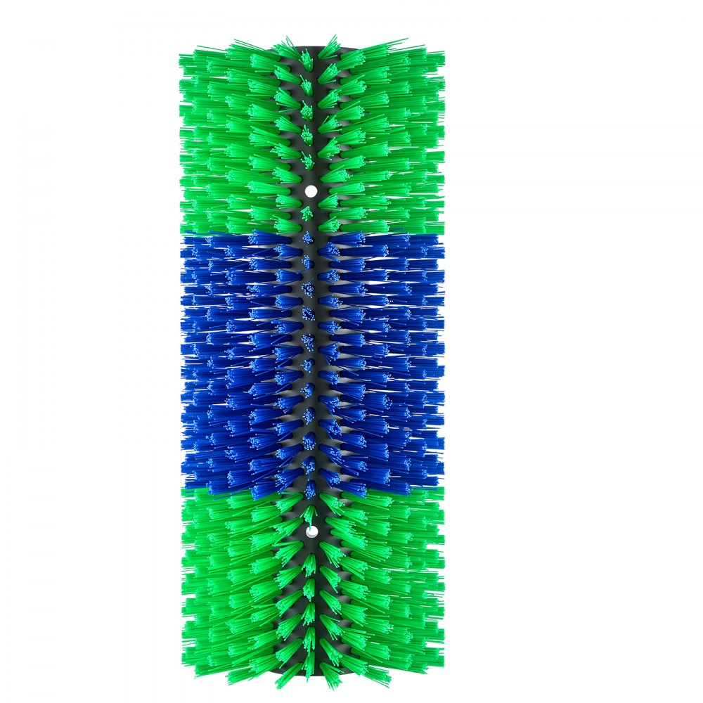 VEVOR Livestock Scratching Brush, 1PC Goat Scratcher Brush Post with 4 Screws, 16.9" x 7.5" Cow Scratcher for Back Itch Relief, Massage Grooming Scratch Tool for Horse Cattle Sheep Pig, Green & Blue