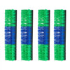 VEVOR Livestock Scratching Brush, 4PCS Goat Scratcher Brush Post with 16 Screws, 16.9" x 3.9" Cow Scratcher for Back Itch Relief, Massage Grooming Scratch Tool for Horse Cattle Sheep Pig, Green & Blue