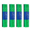 VEVOR Livestock Scratching Brush, 4PCS Goat Scratcher Brush Post with 16 Screws, 16.9" x 3.9" Cow Scratcher for Back Itch Relief, Massage Grooming Scratch Tool for Horse Cattle Sheep Pig, Green & Blue