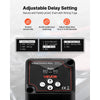 VEVOR Dual Battery Isolator Kit, 12V 140 Amp 20 ft 6AWG, Manual and Automatic VSR Voltage Sensitive Relay with Voltmeter, LCD Screen, Smart Battery Isolator, Compatible with Lithium Batteries, for UTV