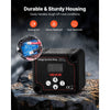 VEVOR Dual Battery Isolator Kit, 12V 140 Amp 20 ft 6AWG, Manual and Automatic VSR Voltage Sensitive Relay with Voltmeter, LCD Screen, Smart Battery Isolator, Compatible with Lithium Batteries, for UTV