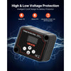 VEVOR Dual Battery Isolator Kit, 12V 140 Amp 20 ft 6AWG, Manual and Automatic VSR Voltage Sensitive Relay with Voltmeter, LCD Screen, Smart Battery Isolator, Compatible with Lithium Batteries, for UTV