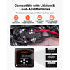 VEVOR Dual Battery Isolator Kit, 12V 300 Amp 20 ft 2AWG, Manual and Automatic VSR Voltage Sensitive Relay with Voltmeter, LCD Screen, Smart Battery Isolator, Compatible with Lithium Batteries, for UTV