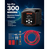 VEVOR Dual Battery Isolator Kit, 12V 300 Amp 20 ft 2AWG, Manual and Automatic VSR Voltage Sensitive Relay with Voltmeter, LCD Screen, Smart Battery Isolator, Compatible with Lithium Batteries, for UTV