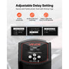 VEVOR Dual Battery Isolator Kit, 12V 300 Amp 20 ft 2AWG, Manual and Automatic VSR Voltage Sensitive Relay with Voltmeter, LCD Screen, Smart Battery Isolator, Compatible with Lithium Batteries, for UTV