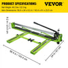 VEVOR Tile Cutter 47 Inch, Manual Tile Cutter All-Steel Frame,Tile Cutting Machine with Laser Guide and Bonus Spare Cutter,Tile Cutter Hand Tool for Precision Cutting Porcelain Ceramic Floor Tiles