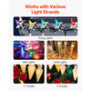 VEVOR Christmas Light Clips, 200 Pack, Weatherproof Holiday Outdoor Lighting Hanging Hooks, Mount to Shingles & Gutters, for C3, C4, Mini, Outside String Lights, Christmas Decoration, No Tool Required