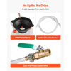 VEVOR Transmission Fluid Pump, 3 L Capacity, Manual Fluid Transfer Pump with 47 in Long Horse & HDPE Tank, Transmission Oil Pump with PTFE Tape, Manual Automotive Oil Filling System for Cars, Boats