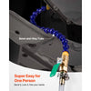 VEVOR Transmission Fluid Pump, 3 L Capacity, Manual Fluid Transfer Pump with 47 in Long Horse & HDPE Tank, Transmission Oil Pump with PTFE Tape, Manual Automotive Oil Filling System for Cars, Boats