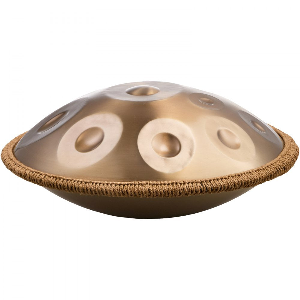 VEVOR Handpan Drum, 22 in & 12 Notes, D Minor Hand Drum, Hand Pan Drum Instrument with Mallets, 440Hz Handpan Stand & Carry Bag, Steel Healing Sound Drum, Percussion Instruments for Adults Beginners