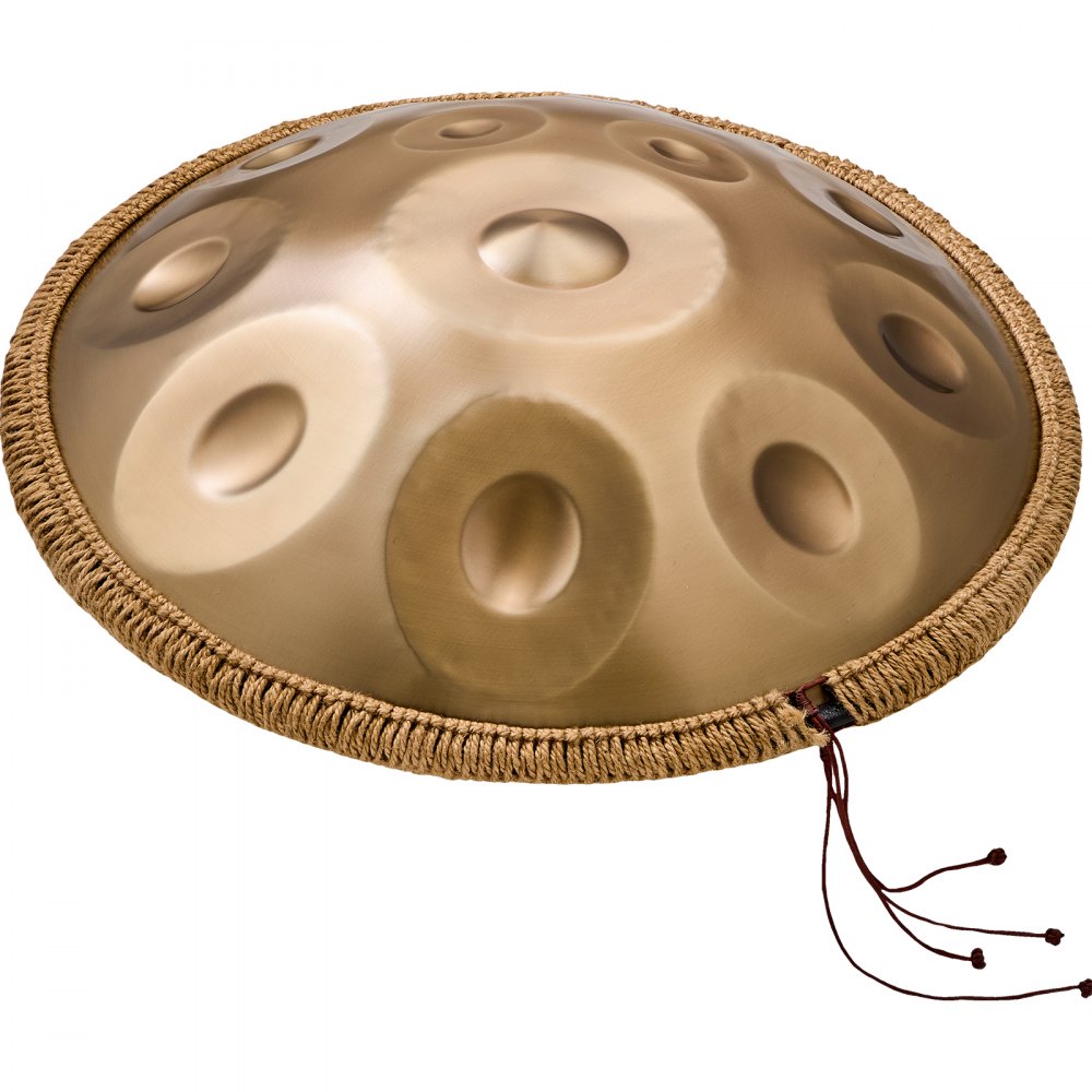 VEVOR Handpan Drum, 22 in & 12 Notes, D Minor Hand Drum, Hand Pan Drum Instrument with Mallets, 440Hz Handpan Stand & Carry Bag, Steel Healing Sound Drum, Percussion Instruments for Adults Beginners