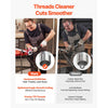 VEVOR Ratchet Pipe Threader Kit with 4 Dies, 1/2" NPT, 3/4" NPT, 1" NPT, 1-1/4" NPT Manual Ratcheting Pipe Threading Tool, Portable Pipes Threader Set with Toolbox for Plumbing Installation & Repair