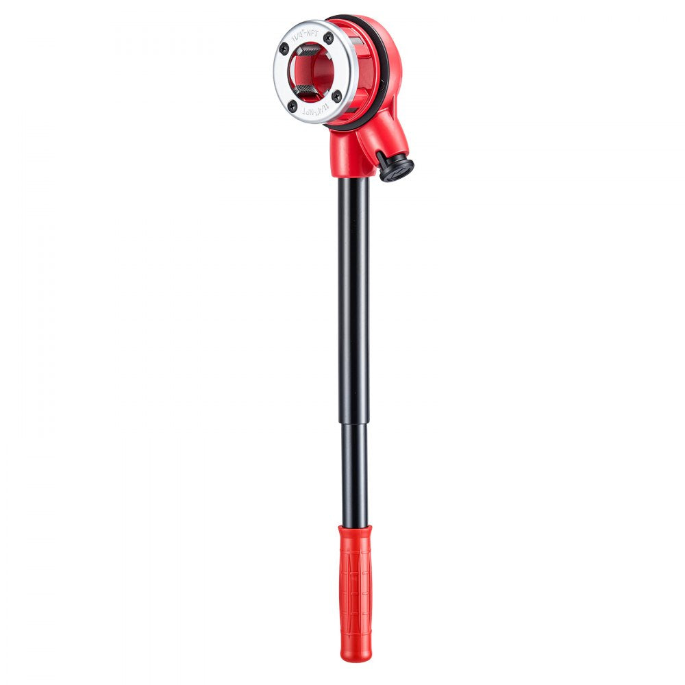 VEVOR Ratchet Pipe Threader Kit with 4 Dies, 1/2" NPT, 3/4" NPT, 1" NPT, 1-1/4" NPT Manual Ratcheting Pipe Threading Tool, Portable Pipes Threader Set with Toolbox for Plumbing Installation & Repair