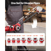 VEVOR Ratchet Pipe Threader Kit with 7 Dies, 3/8" NPT to 2" NPT Manual Ratcheting Pipe Threading Tool, Portable Pipes Threader Set with Toolbox for Plumbing Installation & Repair
