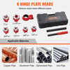 VEVOR Ratchet Pipe Threader Kit, 1/4" NPT - 1-1/4" NPT Manual Ratcheting Pipe Threader, Portable Pipe Threading Tool Set with 6PCS NPT Dies, Storage Case for Galvanized Aluminum Iron Copper Pipes