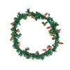 VEVOR Christmas Garland, 9-Ft Artificial Christmas Garland with Light String, Faux Greenery Decoration with Berry Clusters, Pine Needles, Pine Cones, Realistic Xmas Collection for Mantel & Fireplace
