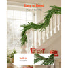 VEVOR Christmas Garland, 5-FT Realistic Norfolk Pine Garland, Evergreen Real Touch Artificial Faux Greenery Garlands, for Holiday Indoor Outdoor Xmas Decoration on Table, Mantel, and Fireplace