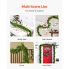 VEVOR Christmas Garland, 9-FT Realistic Norfolk Pine Garland, Evergreen Real Touch Artificial Faux Greenery Garlands, for Holiday Indoor Outdoor Xmas Decoration on Table, Mantel, and Fireplace