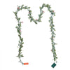 VEVOR Christmas Garland, 9-FT Realistic Greenery Decorated with Vines, Olive Leaves, and Berries, Evergreen Faux Garlands with Light String for Indoor Outdoor Xmas Decoration on Mantel Fireplace