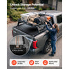 VEVOR Retractable Tonneau Cover 5.5FT Hard Truck Bed Cover Manual Retract, Compatible with 2022-2026 Toyota Tundra Crew Cab with Deck Rail System 5.5FT Bed (66.7"), Waterproof Aluminum, Lock for Trips
